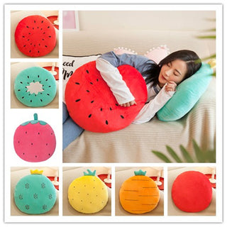 Fruit Cushion Plush Nap Pillow Padded Sofa Chair Cushion