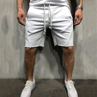 Buy white Summer Mens Gym Sports Shorts