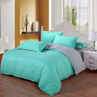 Buy dark-green-grey Bed sheets set quilt duvet cover bedding 4 sets