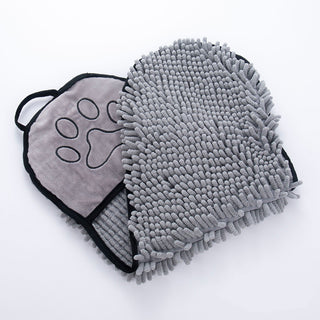 Buy grey Dogs Cats Towels Super Absorbent Dog Bathrobe Microfiber Bath Towels Quick-Drying Cat Bath Towel For Pets Towel Dog Towels Pet Products
