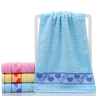 Buy blue-heart Cotton Face Towel