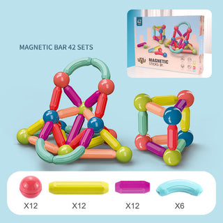 Buy 42pcs Baby Toys Magnetic Stick Building Blocks Game Magnets Children Set Kids Magnets For Children Magnetic Toy Bricks