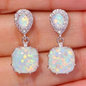 New Pearl Turquoise Opal Silver Plated Fashion Popular Earrings