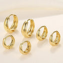 Exaggerated And Personalized Gold Earrings Simple Vintage Circle Earrings Suit 3 Pieces