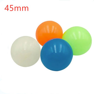 Buy glow-4-colors Stick Wall Ball Stress Relief Toys Sticky Squash Ball