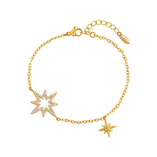 Buy eight-awn-star-bracelet Adjustable Eight Awn Star Bracelet Korean Style Elegant High Sense Internet Celebrity XINGX