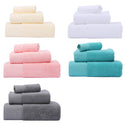 Three Piece Water Absorbing Cotton Towel Set