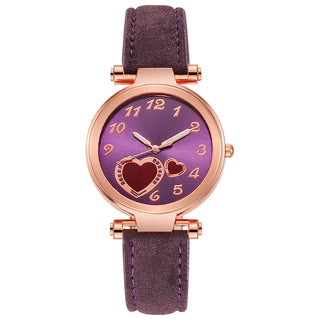 Buy purple Retro Love Watch Women&#39;s Niche Simplicity