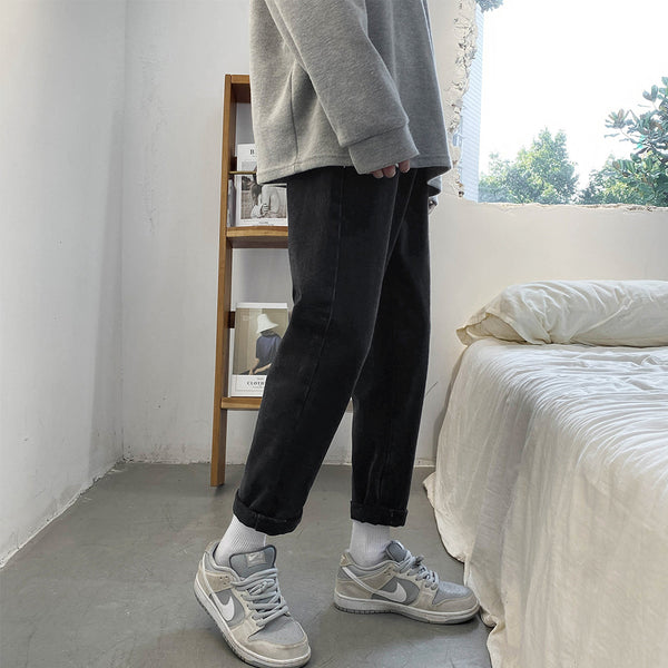 Men Loose Small Foot Tapered Pants