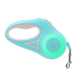 Buy green-3m Dog Leash Retractable Leash And Dog Collar Spotlight Automatic Pet Dog Cat Traction Rope For Small Medium Dogs Pet Product