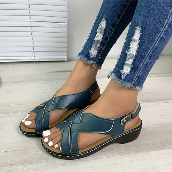 Women Ethnic Style Flower Print Sandals