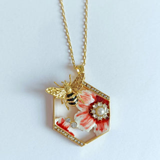 Buy necklace-small-style Sweet Romantic Flower Bee Earrings Eardrops Female