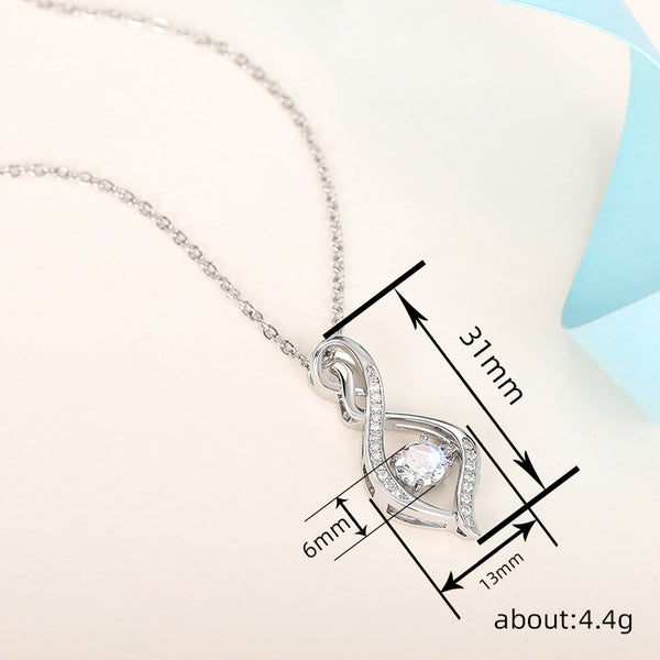 Geometric Design Necklace Movable Round