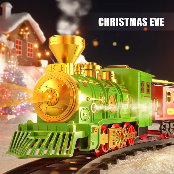 Classical Train Track Electric Lamplight Music Track Train Toy Suit