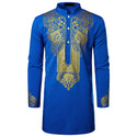 Men's African Printed Totem Long Shirt