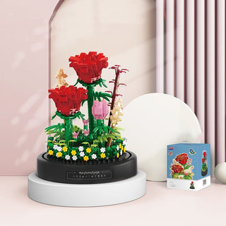 Buy style-18471 Small Particle Assembly Rose Decoration Toys