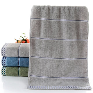 Buy grey Cotton embroidered towel