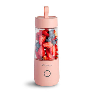 Buy pink 350ml Portable Blender Juicer Electric USB Rechargeable Mixer Smoothie Slushy Cup Fresh Juice Blender Bottle USB Charging Kitchen Gadgets