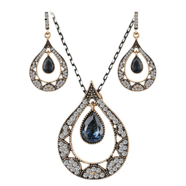 Water Drop Vintage Jewelry Sets