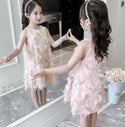 Girls Feather Love Dress