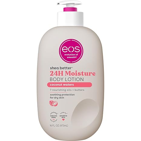 eos Shea Better Body Lotion, 24-Hour Moisture Skin Care, Lightweight & Non-Greasy, Natural Shea, Vegan,  Body Lotion, 16 fl oz Main image