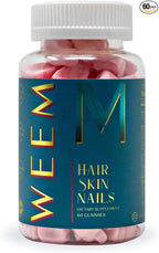 WEEM Hair Skin & Nails Gummies, Vegan Biotin, Extra Strength (1 Pack)