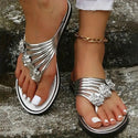 Women Summer Flip Flops Rhinestone Thong Sandals