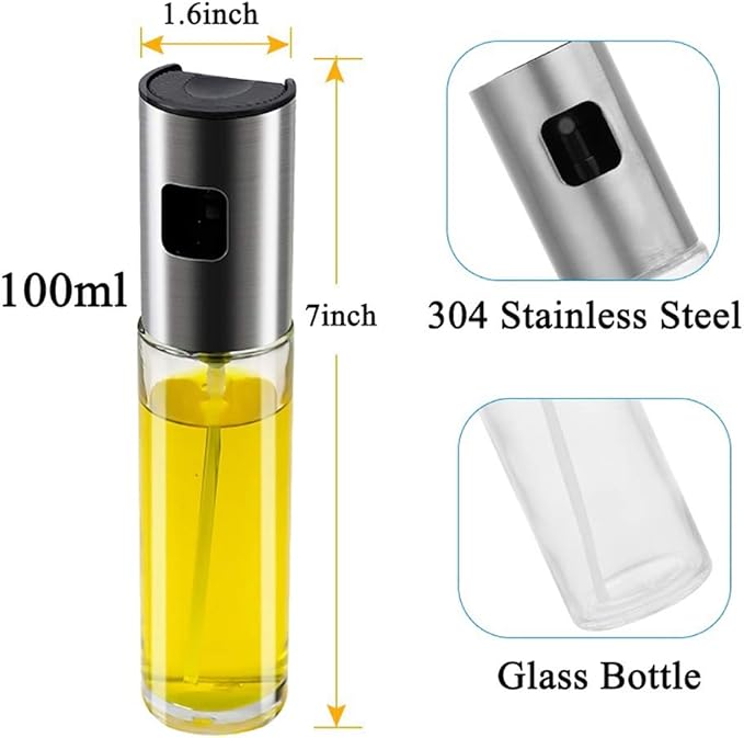 Olive Oil Sprayer Mister – Mini Kitchen Portable for Air Fryer, Salad, Grilling & Baking (1 Pack)