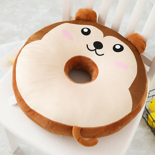 Buy brown-monkey Donut cushion pillow cute back