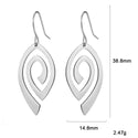 Women's Simple Stainless Steel Vortex Pattern Earrings