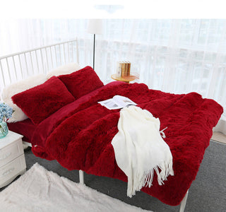 Buy wine-red-suit Ins wind blown window blanket