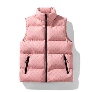 Buy pink Men&#39;s Bread Coat Cotton-padded Sleeveless