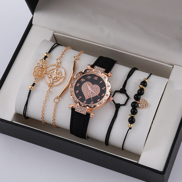 Korean High-end Quartz Watch Minimalist Fashion Set