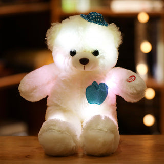 Buy white-bear Led Light Up Teddy Bear Doll Pillow Light Up Plush Toy