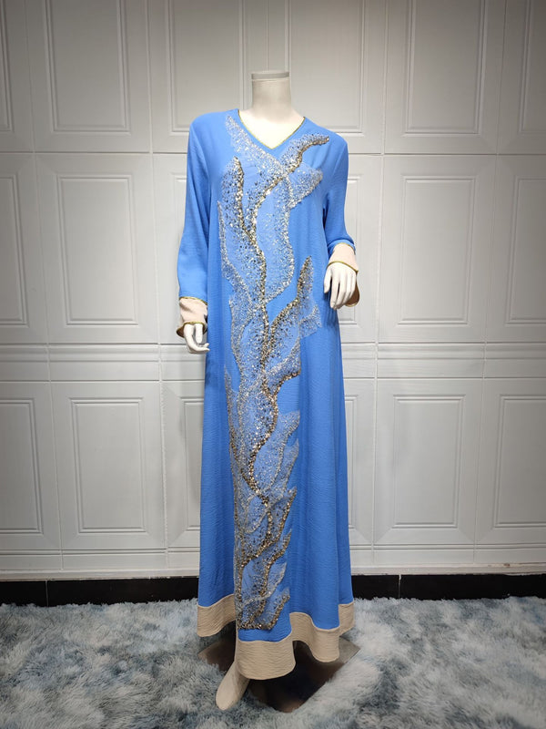 Muslim Robe Sequin Embroider Fashion