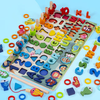 Buy forest-animals Children 3D Alphabet Number Puzzle Baby Colorful Geometric Digital Letter Educational Toy