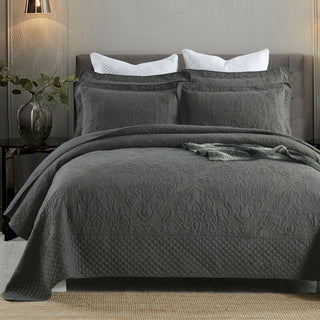 Buy grey Three-piece cotton bed