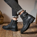 Men's Retro Lace Up High-top Martin Boots