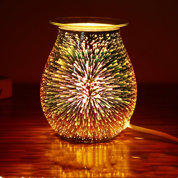 3D glass electric aromatherapy lamp