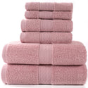 6 Pieces Cotton Towel Set