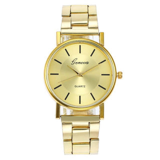 Buy gold Neutral Watch Ladies Simple Fashion Steel Belt Quartz