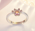 Cat Bear Dog Paw Ring for Women Jewelry Sets