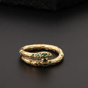 Cool Style Creative Personality Snake Ring Female Color Zircon Opening