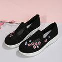 Women Flowers Embroidery Shoes