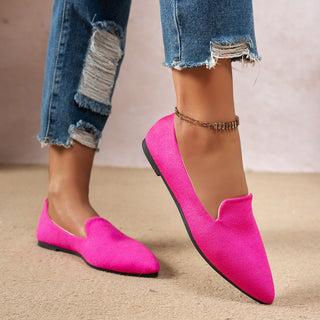 Buy purple Casual Flat Pointed Toe Women's Thin Shoes