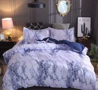 Buy blue Pillowcase home textile bedding four-piece marble