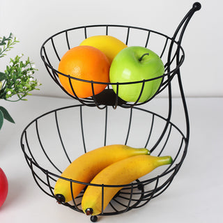 Buy black-b Fruit Shelf Vegetable Shelf Double Layer