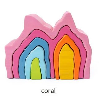 Buy mw-coral-pine Four Elements Forest Tree House Building Blocks Toys