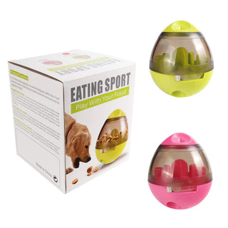 Buy pink Pet Food Feeder Dispenser Funny Toy
