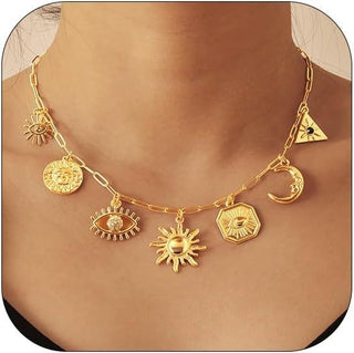 Buy style-5-sun-a Fashion Shell Sun Starfish Summer Beach Necklace Simple Niche Wear Women